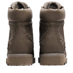 Timberland Textured Premium 6" Lace Up Boot - Olive Full Grain