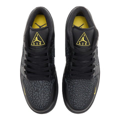 Jordan 1 Low Black Elephant Print