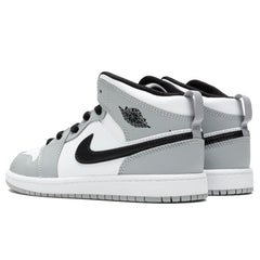 Air Jordan 1 Mid (PS) - Light Smoke Grey/Black/White