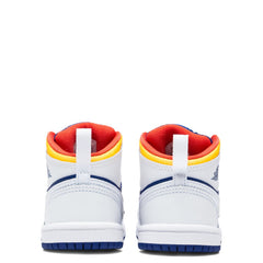 Air Jordan 1 Mid (TD) - White/Laser Orange