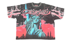 Godspeed Red Voltage Washed Black T-Shirt
