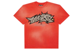 Hellstar Crack Paint Red T-Shirt