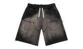 Godspeed Carpenter Distressed Sun Faded Black Shorts
