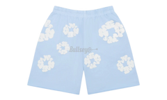 Denim Tears The Cotton Wreath Powder Blue Sweat Shorts