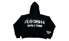 Floor 914 Flag Black Hoodie