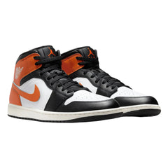Nike Air Jordan 1 Mid Black Toe Starfish