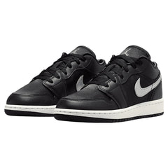 Jordan 1 Low SE Black Silver Sail Gold (GS)