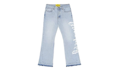 Godspeed OG Logo Blue Denim Flared Jeans