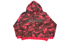 HMDD Camo Chimstone Red Zip-Up Hoodie