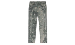 Denim Tears Green Jeans Dollar Printed