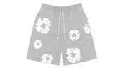 Denim Tears The Cotton Wreath Grey Sweat Shorts