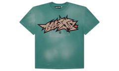 Hellstar Crack Paint Green T-Shirt