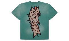 Hellstar Crack Paint Green T-Shirt