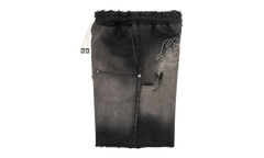 Godspeed Carpenter Distressed Sun Faded Black Shorts