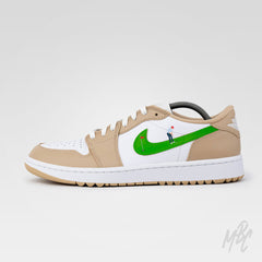 Putting Swoosh Beige - Jordan 1 Low Golf Custom