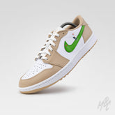 Putting Swoosh Beige - Jordan 1 Low Golf Custom