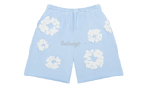 Denim Tears The Cotton Wreath Powder Blue Sweat Shorts