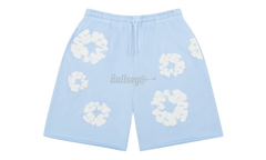 Denim Tears The Cotton Wreath Powder Blue Sweat Shorts