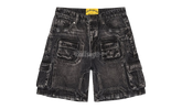 Godspeed Octagon Cargo Denim Black Shorts
