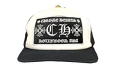 Chrome Hearts White/Black Hollywood Trucker Hat (PreOwned) (Tag Cut)