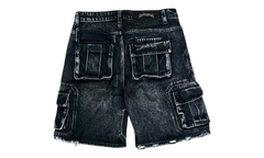 Godspeed Octagon Cargo Denim Black Shorts