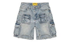 Godspeed Octagon Cargo Denim Blue Shorts