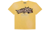 Hellstar Crack Paint Yellow T-Shirt