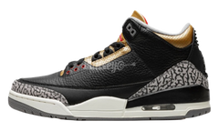 Jordan 3 Retro Black Cement Gold (Women's)