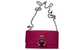 Jimmy Choo Madeline Satin Wallet On Chain