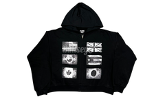 Floor 914 Flag Black Hoodie