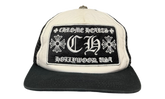 Chrome Hearts White/Black Hollywood Trucker Hat (PreOwned)