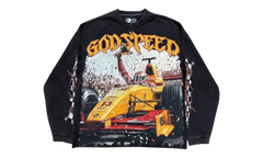Godspeed F1 Finishline Washed Black Longsleeve T-Shirt