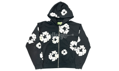 Denim Tears Cotton Wreath Zip Hoodie Black (PreOwned)