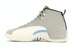 Air Jordan 12 Retro Grey University Blue (130690-007) Leather Sneakers