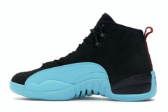 Air Jordan 12 Retro Gamma Blue Black Gym Red Sneakers Size 130690-027