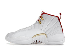 Air Jordan 12 Retro FIBA 2019 White University Red Metallic Gold