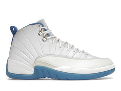Jordan 12 Retro Melo White/University Blue-Metallic Silver Sneakers