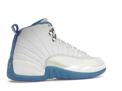Jordan 12 Retro Melo White/University Blue-Metallic Silver Sneakers