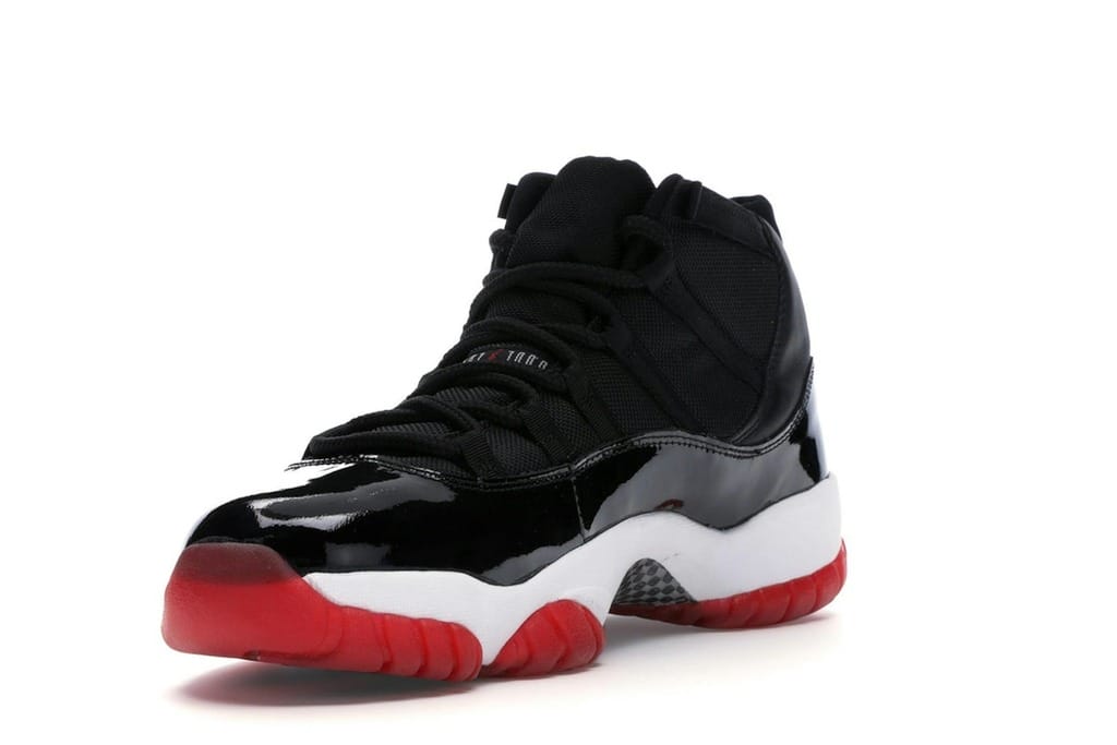Air Jordan 11 Retro Playoffs 2001 Black Red White 136046-061