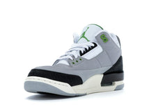 Jordan 3 Retro Chlorophyll 136064-006 Light Smoke Grey/Chlorophyll-Black-White Sneakers