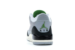 Jordan 3 Retro Chlorophyll 136064-006 Light Smoke Grey/Chlorophyll-Black-White Sneakers