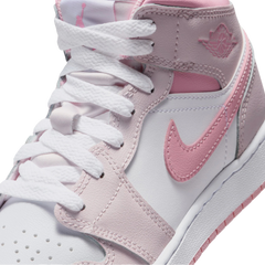 Jordan 1 Mid Pearl Pink White (GS)