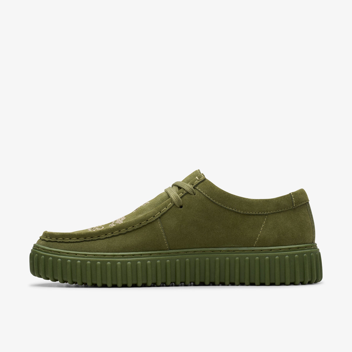 CLARKS X PLEASURES TORNHILL DRGNLO - OLIVE SUEDE
