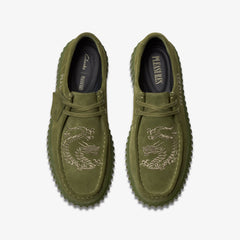 CLARKS X PLEASURES TORNHILL DRGNLO - OLIVE SUEDE