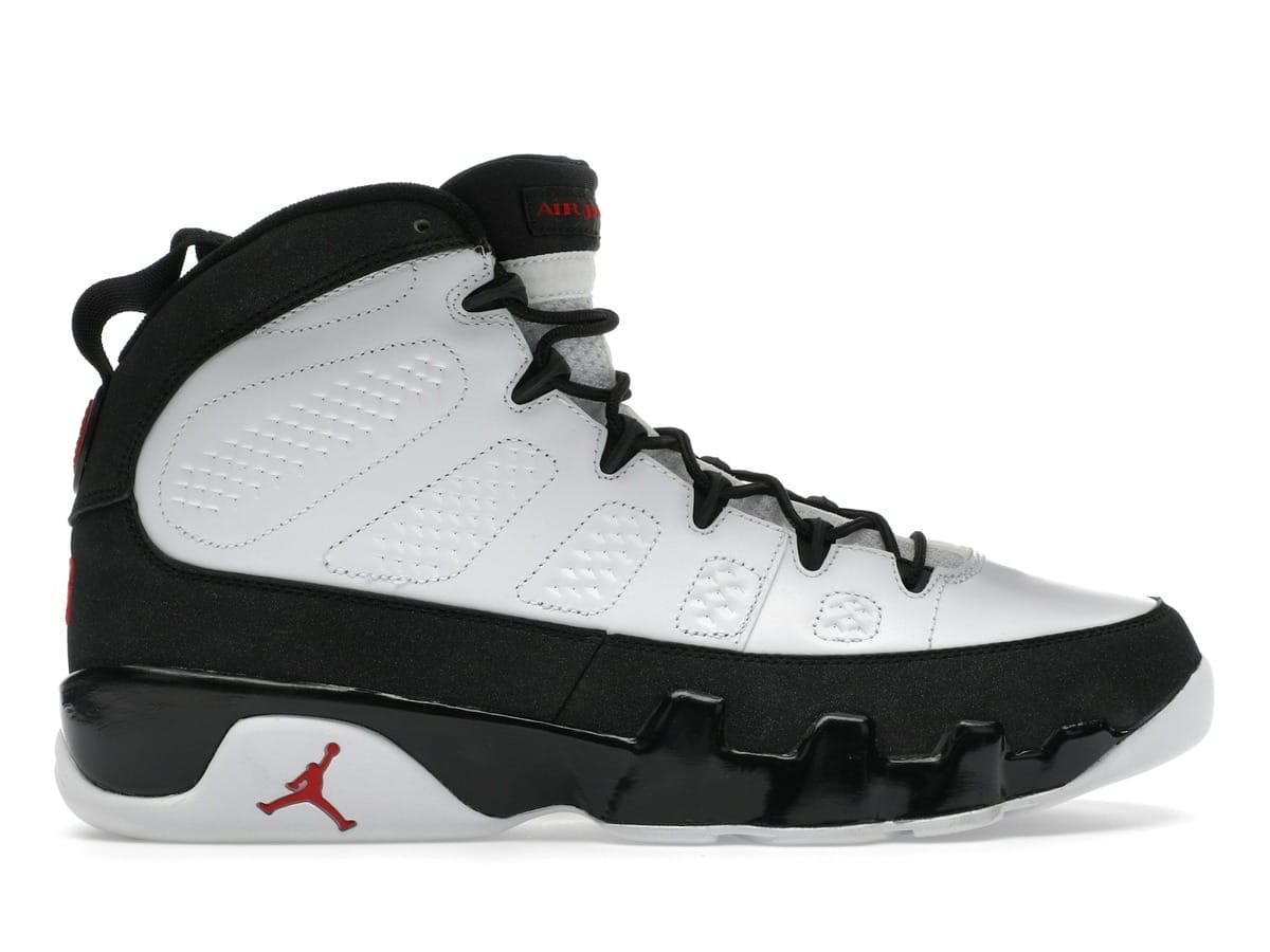 Jordan 9 Retro White Black Red 2010 Sneakers 302370-102