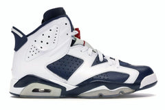 Air Jordan 6 Retro Olympic London 2012 White/Midnight Navy-Varsity Red