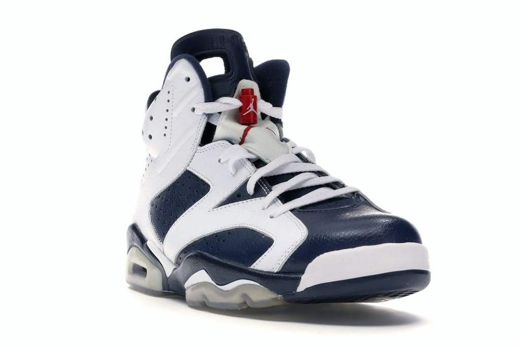 Air Jordan 6 Retro Olympic London 2012 White/Midnight Navy-Varsity Red