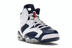 Air Jordan 6 Retro Olympic London 2012 White/Midnight Navy-Varsity Red