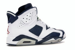 Air Jordan 6 Retro Olympic London 2012 White/Midnight Navy-Varsity Red