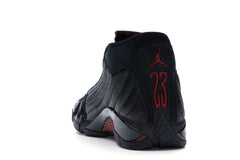 Jordan 14 Retro Last Shot 2018 Black Varsity Red Sneakers 487471-003